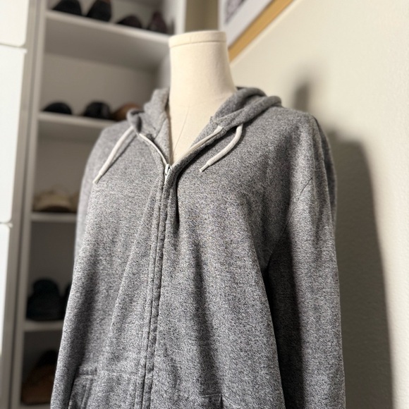 Divided H&M Gray Zip-Up Hoodie Sweatshirt with Front Pockets Size Large - Picture 4 of 7